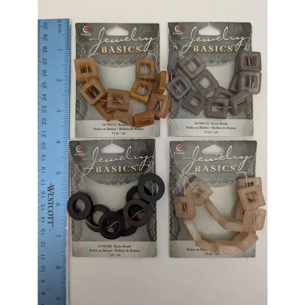 Cousin Jewelry Basics Resin Beads Mixed Lot Jewelry Making Supplies